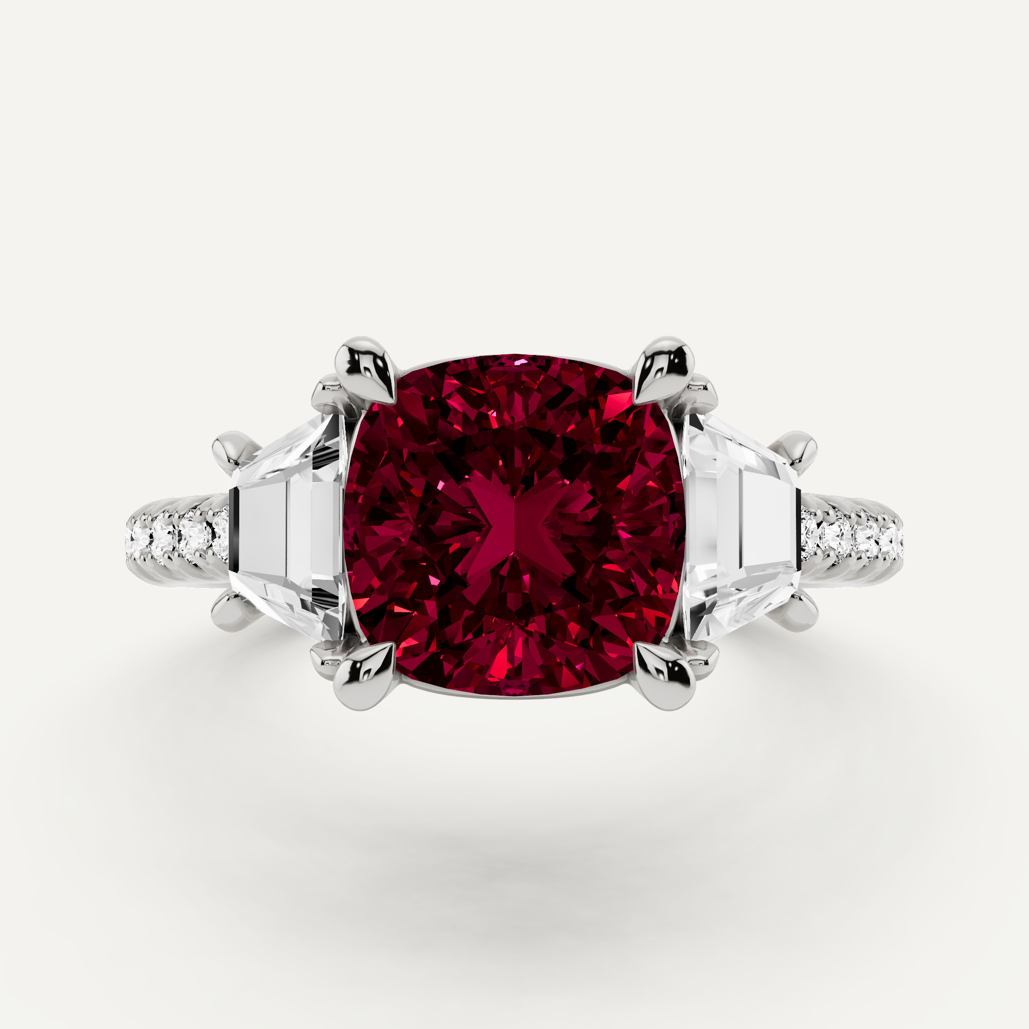 Three Stone Lab Grown Diamond Engagement Rings | Von Diamonds